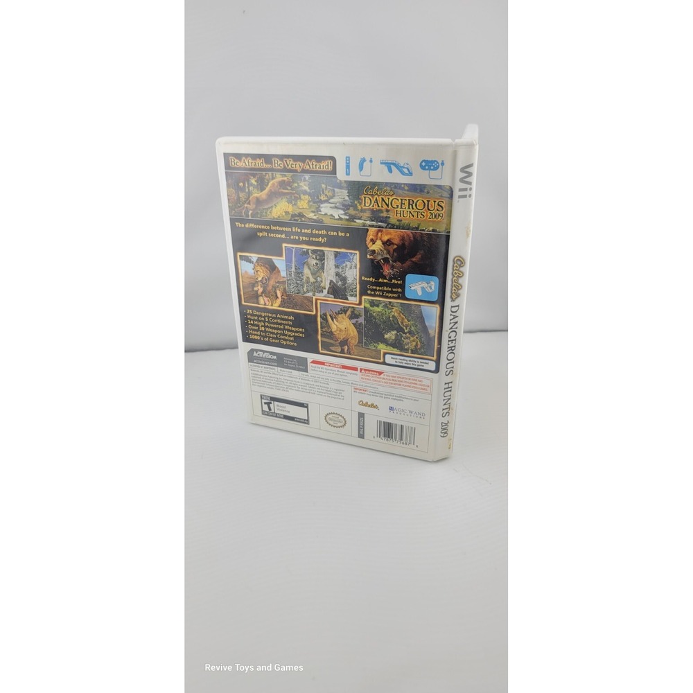 Cabela's Dangerous Hunts 2009 (Nintendo Wii, 2008) CIB Complete Tested Working - Picture 7 of 7